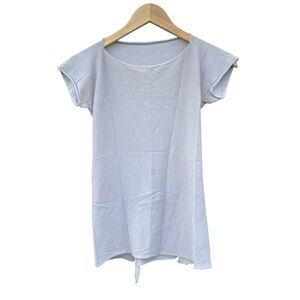 Liviana Conti Womens Short Sleeve Abstract Stretch Shirt